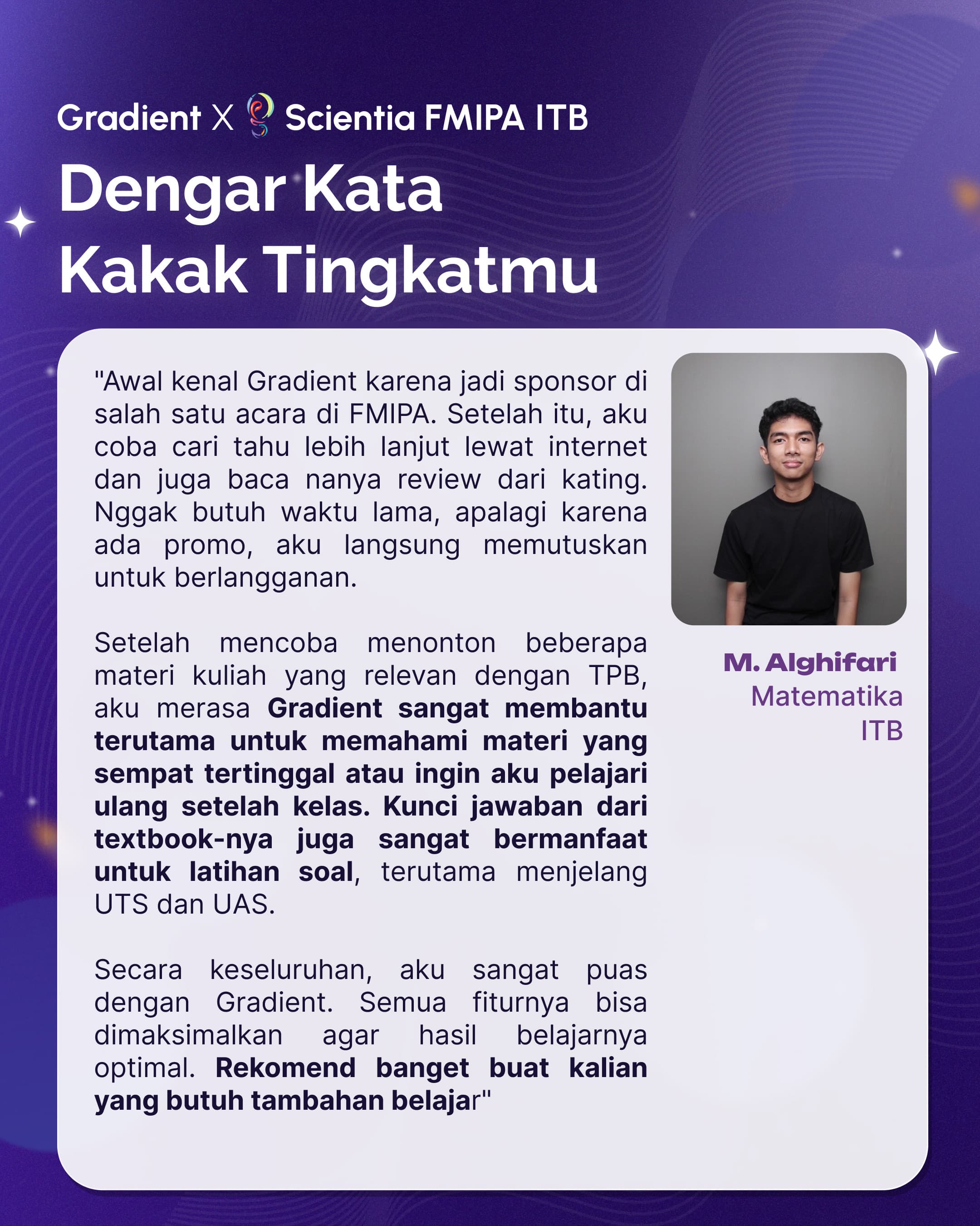 Gradient x Scientia FMIPA ITB - Slide 4