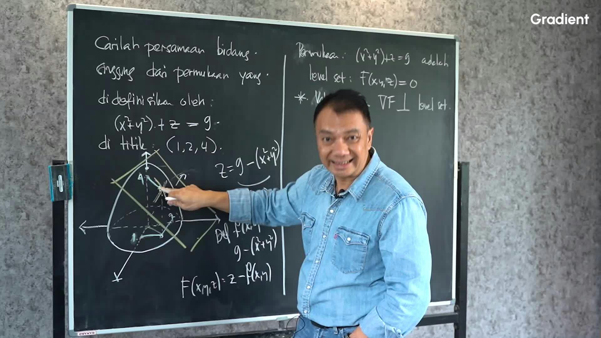 Contoh Soal 1: Persamaan Bidang Singgung dengan Geometri