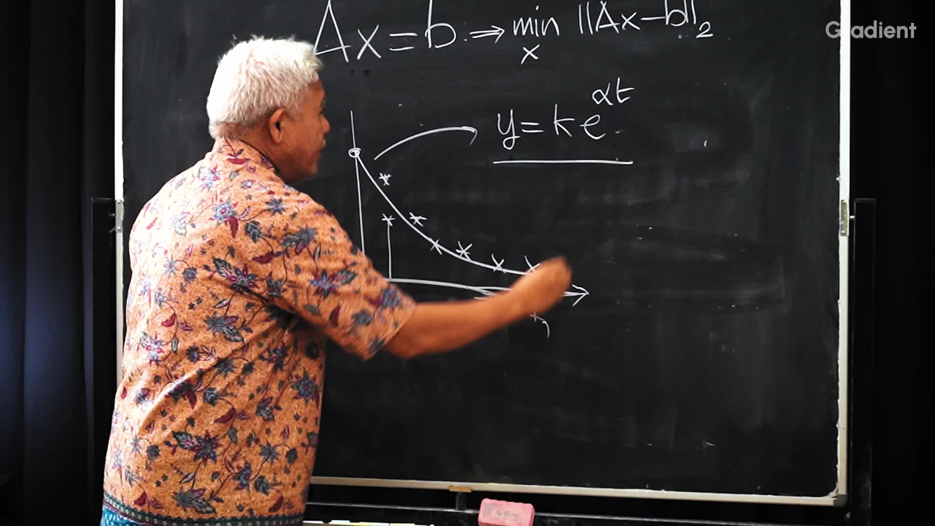 Contoh Persoalan Kuadrat Terkecil pada Fungsi Nonlinear: Data Peluruhan 