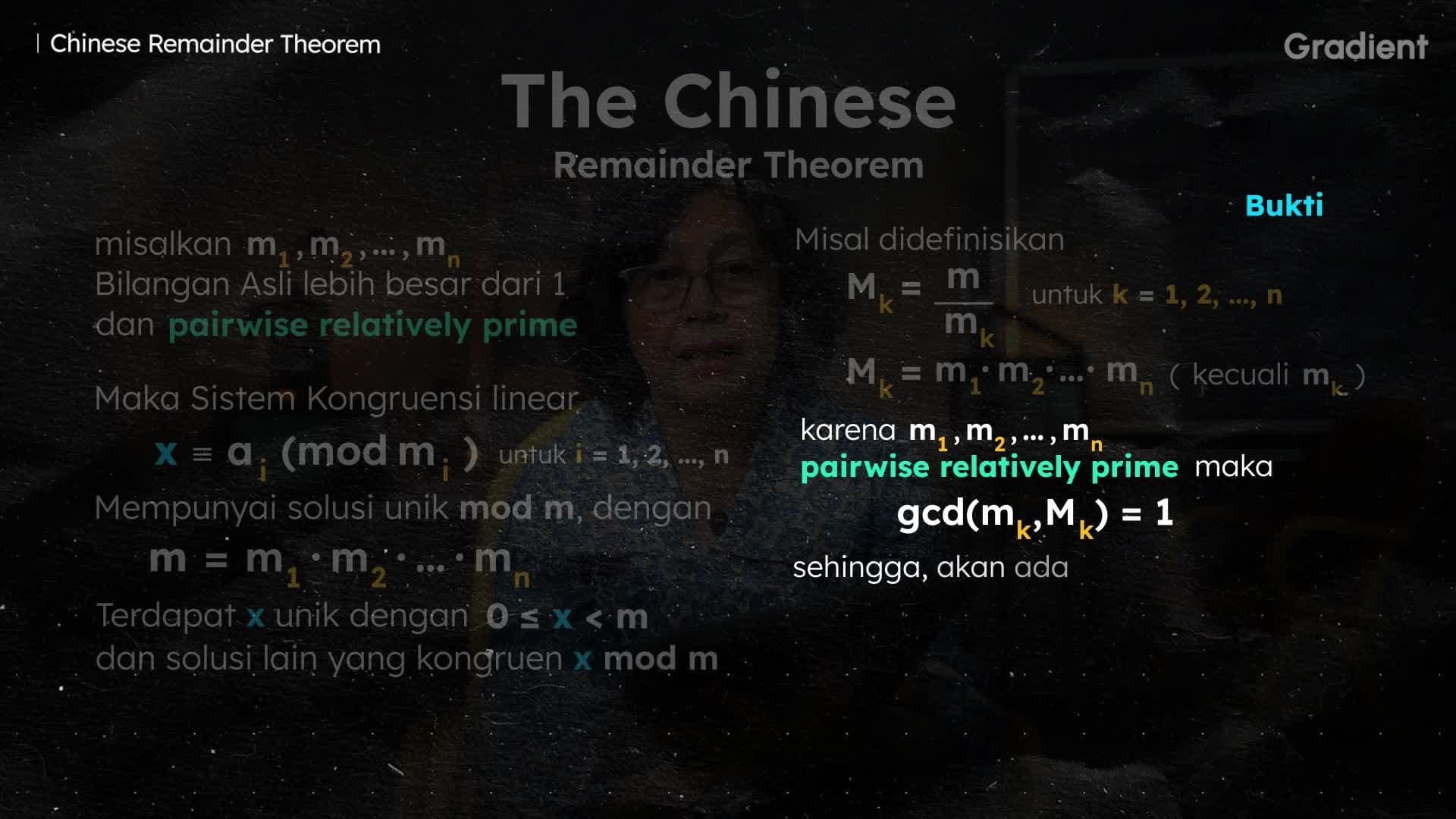 Chinese Reminder Theorem: Definisi