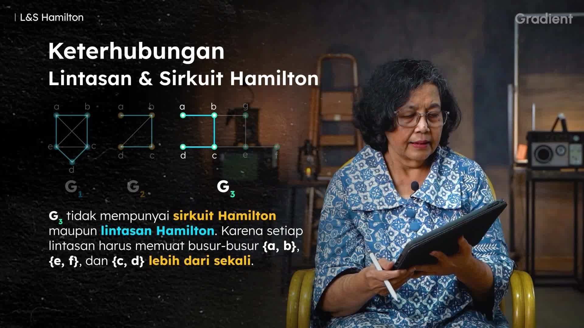 Lintasan dan Sirkuit Hamilton: Teorema Dirac's dan  Teorema Ore's