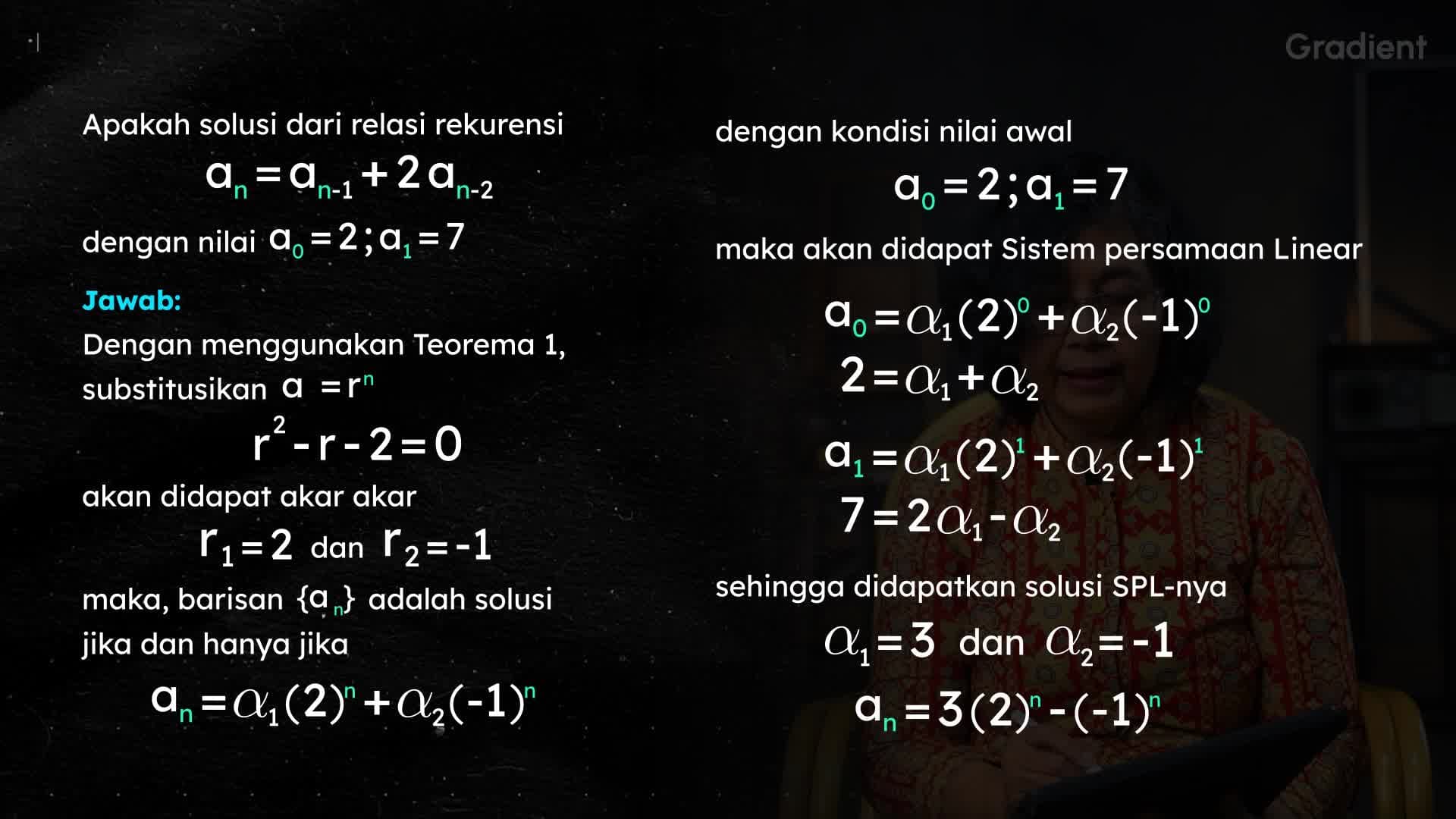 Teorema 2 Relasi Rekurens Linear