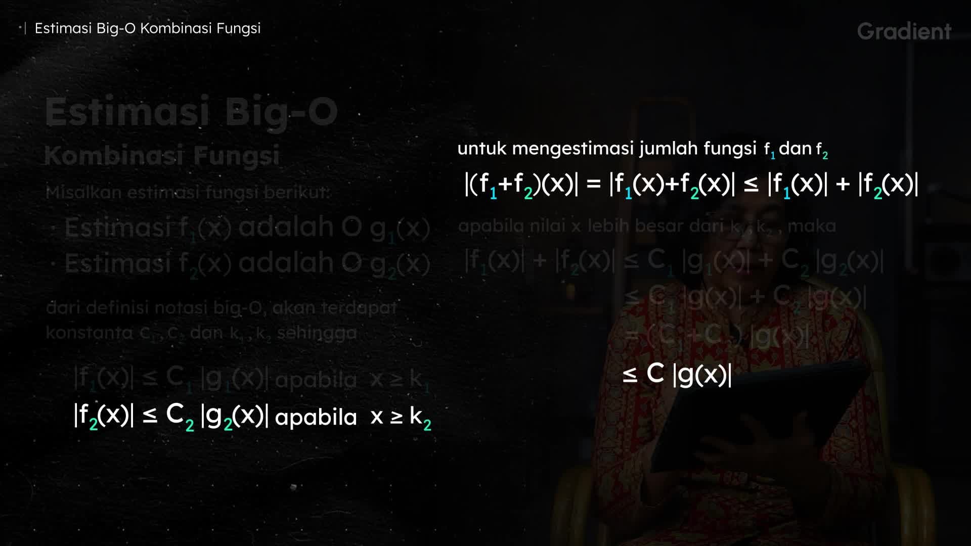 Estimasi Big-O dari Kombinasi Fungsi