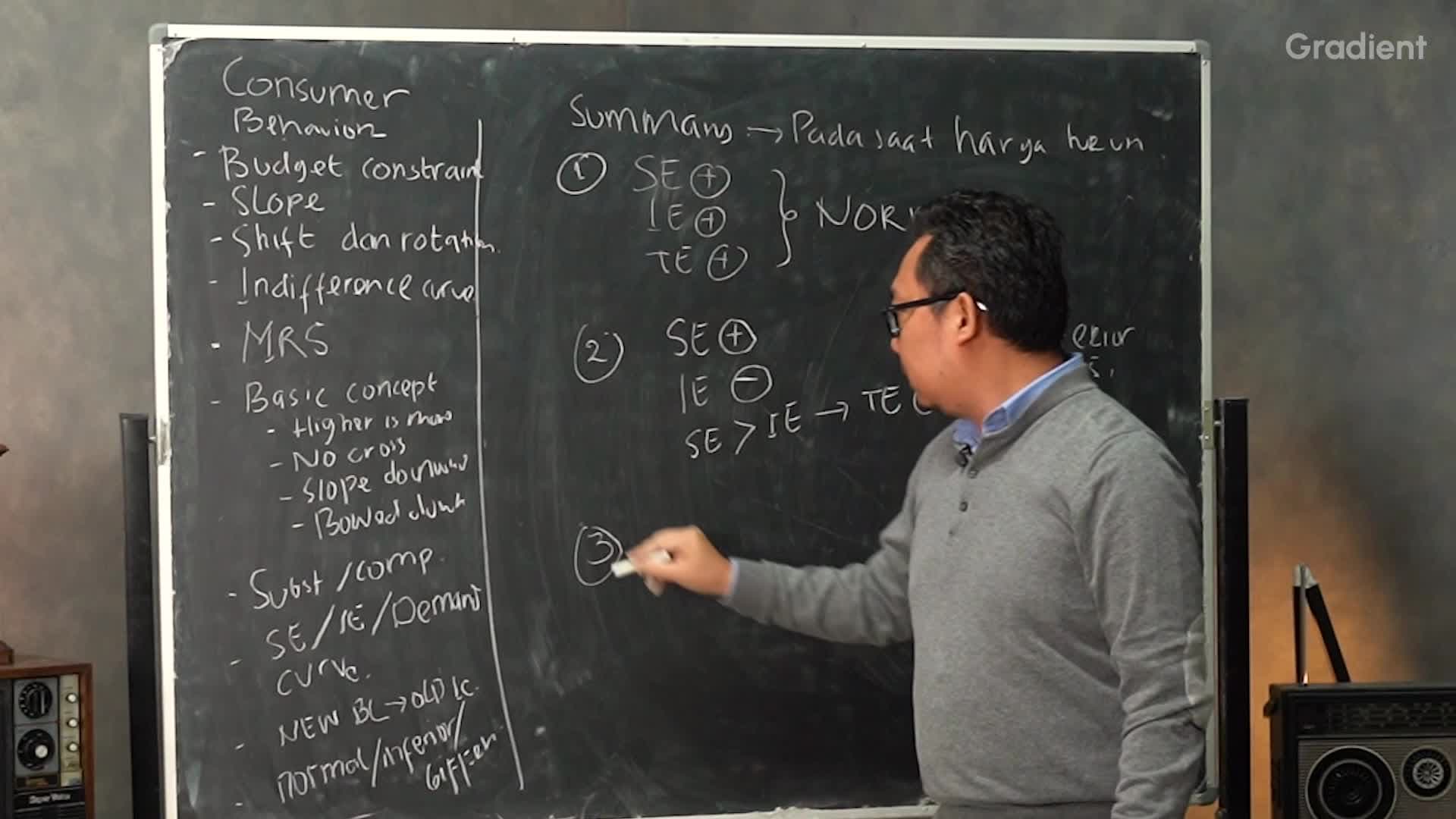 Income and Substitution Effects Summary 
Normal Goods, Inferior Goods,& Giffen Goods 