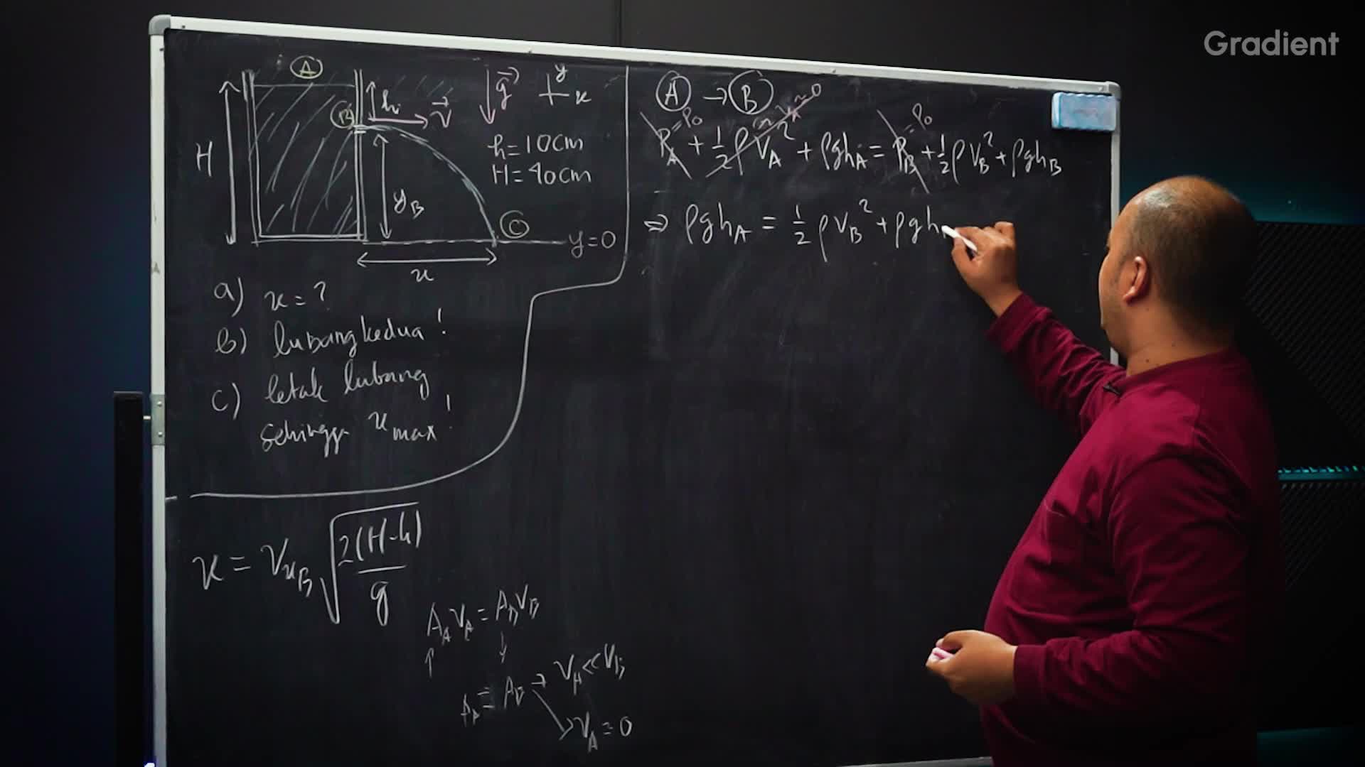 Contoh Soal Persamaan Bernoulli - 2