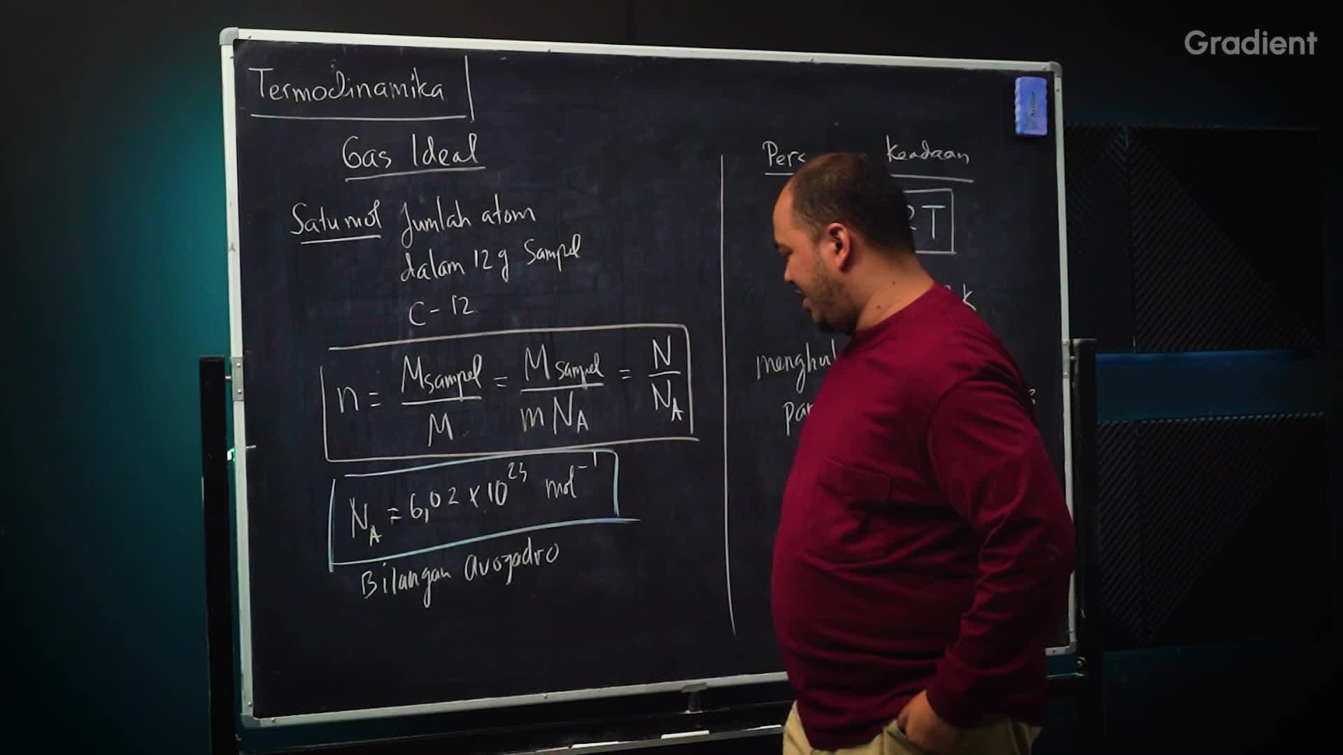 Gas Ideal: Bilangan Avogadro, Persamaan Keadaan Gas Ideal