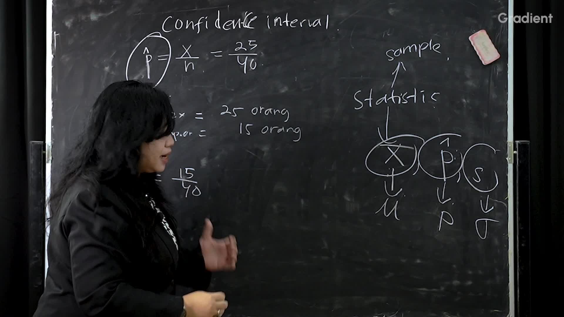 Perhitungan Estimasi Interval dan Confidence Interval dari Proporsi Populasi