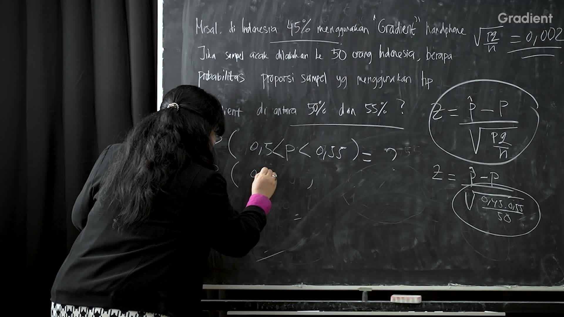 Contoh Soal Perhitungan Sampling Distribution untuk Sample proportion