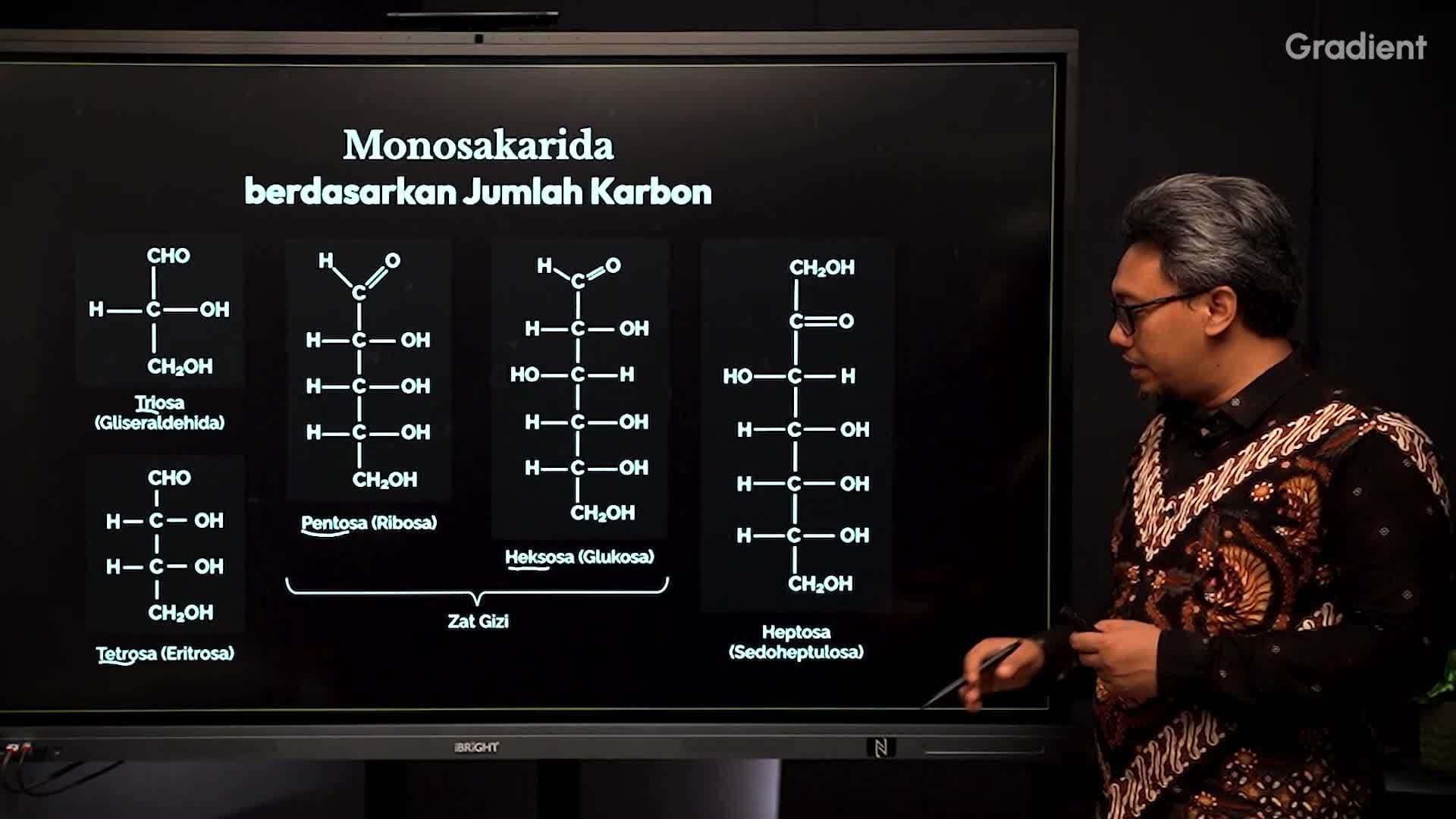 Monosakarida Berdasarkan Jumlah Karbon