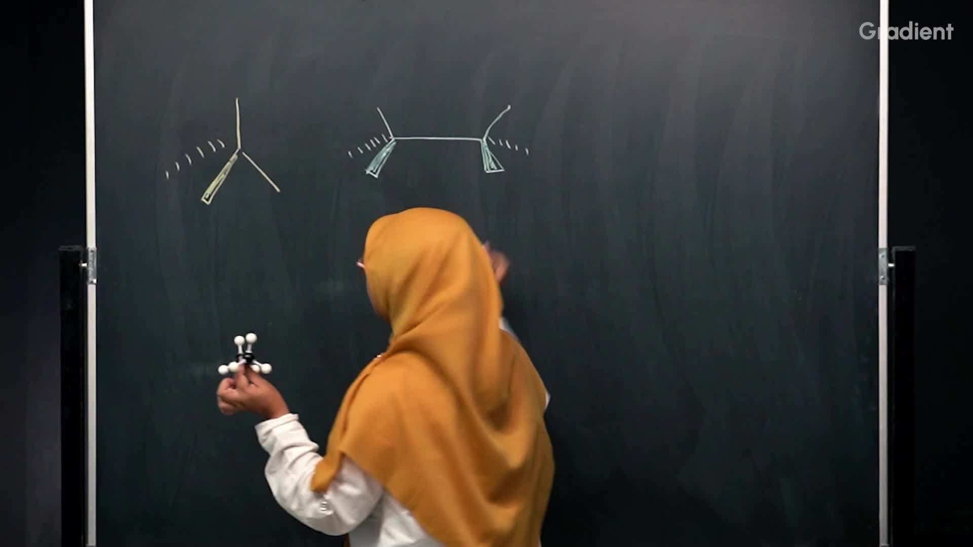 Penggambaran Konformasi Pasak, 
Sawhorse, dan Newman