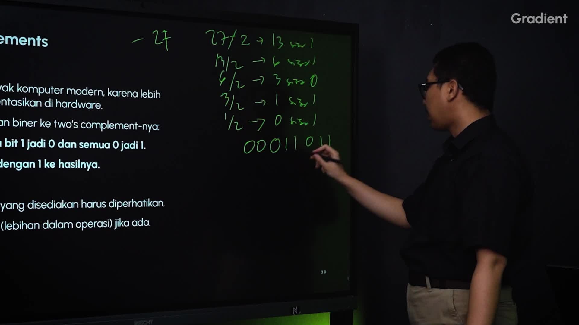 Materi Dasar-Dasar Pemrograman: Two's Complement Binary